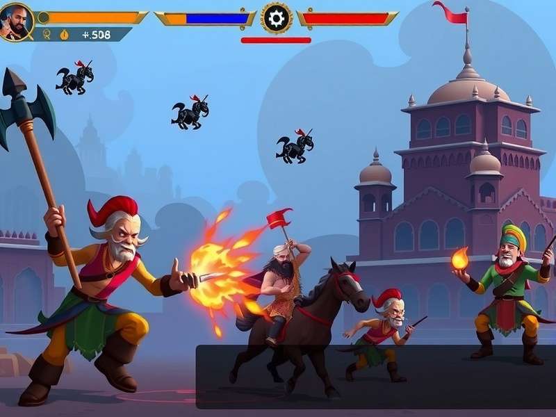 Thrilling Raj Rush gameplay screenshot showing strategic elements