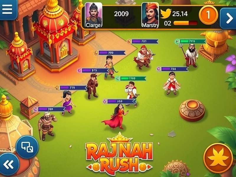 Thrilling Raj Rush Indian festival event special characters